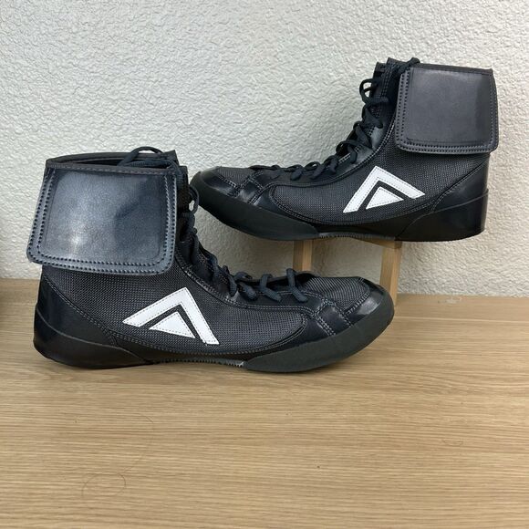 Adams O Pro Boxing OX Cool Gray Black Boxing Boots Shoes Men’s Sz 13 - Picture 6 of 9